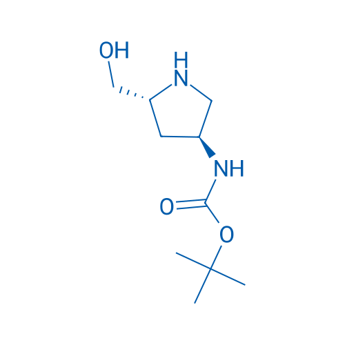 tert-Butyl ((3S,5R)-5-(hydroxymethyl)pyrrolidin-3-yl)carbamate 250mg