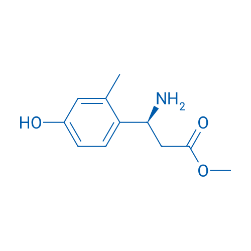 Methyl (3S)-3-amino-3-(4-hydroxy-2-methylphenyl)propanoate 250mg