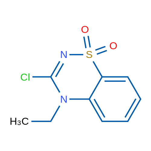 3-Chloro-4-ethyl-4H-1,2,4-benzothiadiazin-1,1-dioxide 1g