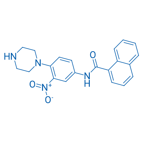 N-(3-Nitro-4-(piperazin-1-yl)phenyl)-1-naphthamide 1g