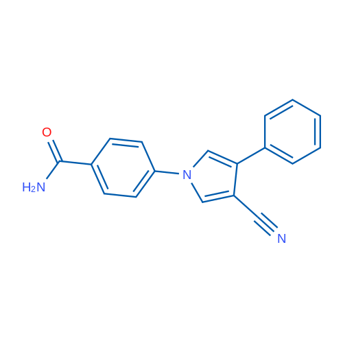 4-(3-Cyano-4-phenyl-1H-pyrrol-1-yl)benzamide 1g
