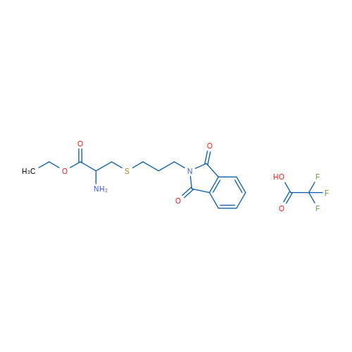 Ethyl 2-amino-3-{[3-(1,3-dioxo-2,3-dihydro-1H-isoindol-2-yl)propyl]sulfanyl}propanoate; trifluoroacetic acid 1g