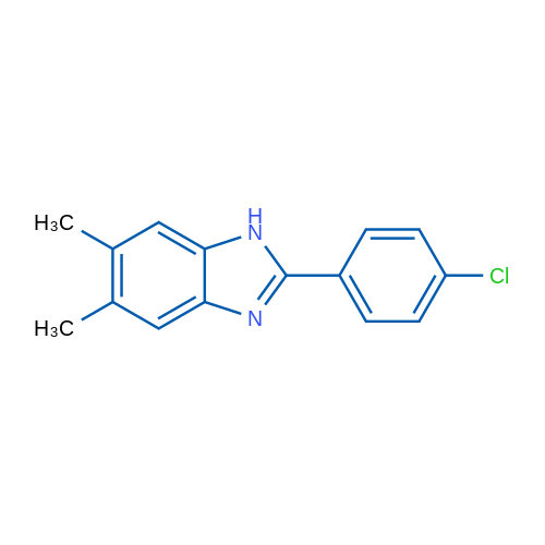 2-(4-Chlorophenyl)-5,6-dimethyl-1H-benzo[d]imidazole 1g