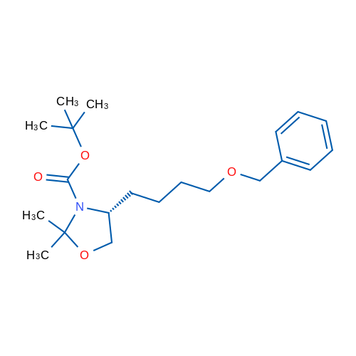 (R)-tert-Butyl 4-(4-(benzyloxy)butyl)-2,2-dimethyloxazolidine-3-carboxylate 1g