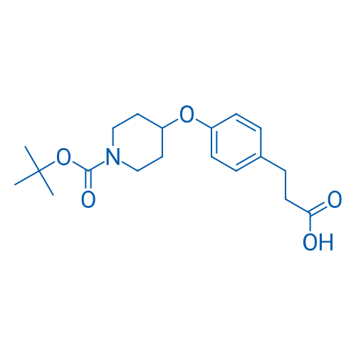 3-(4-((1-(tert-Butoxycarbonyl)piperidin-4-yl)oxy)phenyl)propanoic acid 100mg
