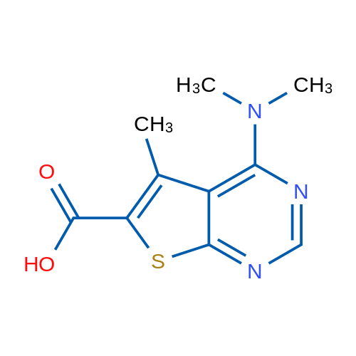 4-(Dimethylamino)-5-methylthieno[2,3-d]pyrimidine-6-carboxylic acid 1g