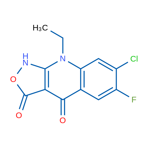 7-Chloro-9-Ethyl-6-fluoroisoxazolo[3,4-b]quinoline-3,4(1H,9H)-dione 1g