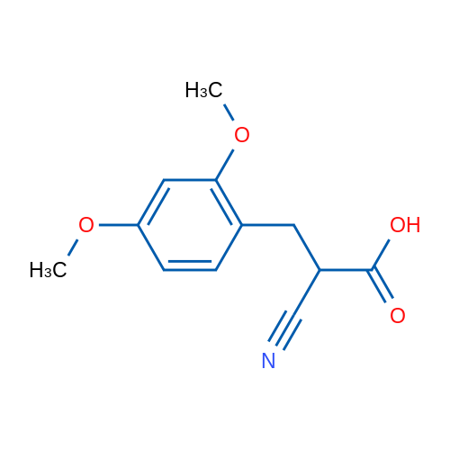 2-Cyano-3-(2,4-dimethoxyphenyl)propanoic acid 1g