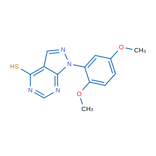 1-(2,5-Dimethoxyphenyl)-1H-pyrazolo[3,4-d]pyrimidine-4-thiol 1g