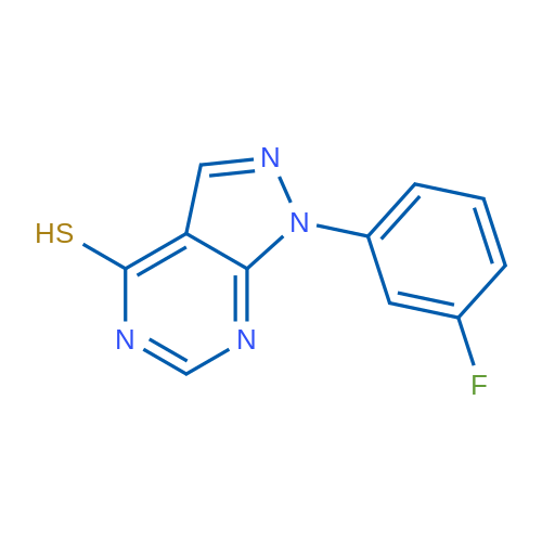 1-(3-Fluorophenyl)-1H-pyrazolo[3,4-d]pyrimidine-4-thiol 1g
