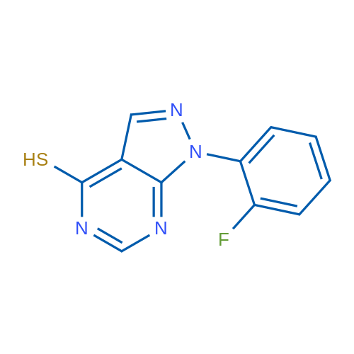1-(2-Fluorophenyl)-1H-pyrazolo[3,4-d]pyrimidine-4-thiol 1g