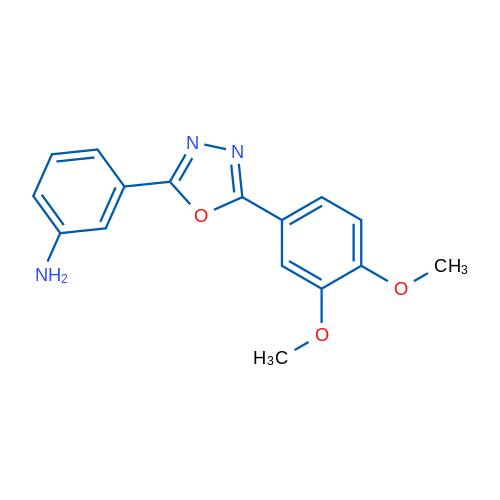 3-(5-(3,4-Dimethoxyphenyl)-1,3,4-oxadiazol-2-yl)aniline 1g