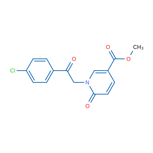 Methyl 1-[2-(4-chlorophenyl)-2-oxoethyl]-6-oxo-1,6-dihydropyridine-3-carboxylate 1g