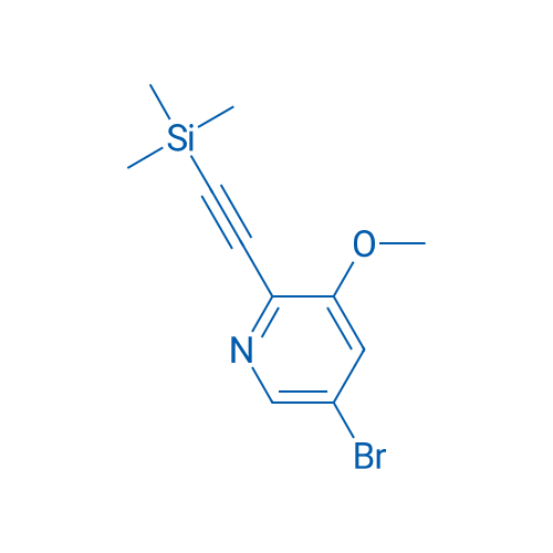 5-Bromo-3-methoxy-2-((trimethylsilyl)ethynyl)pyridine 1g