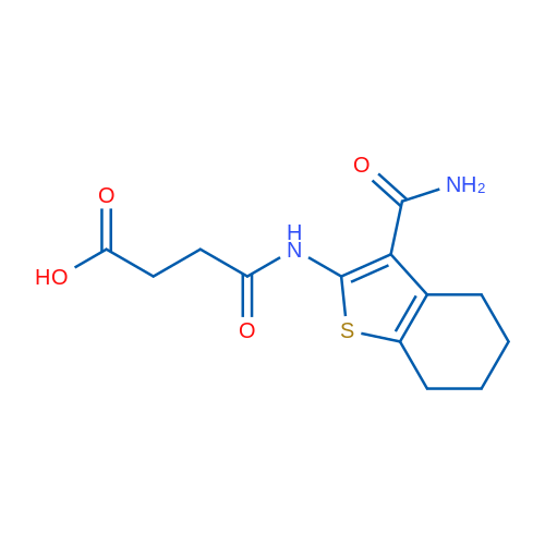 4-((3-Carbamoyl-4,5,6,7-tetrahydrobenzo[b]thiophen-2-yl)amino)-4-oxobutanoic acid 1g
