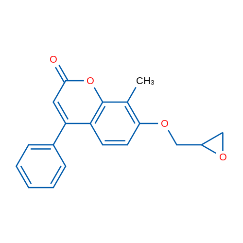 8-Methyl-7-[(oxiran-2-yl)methoxy]-4-phenyl-2H-chromen-2-one 1g