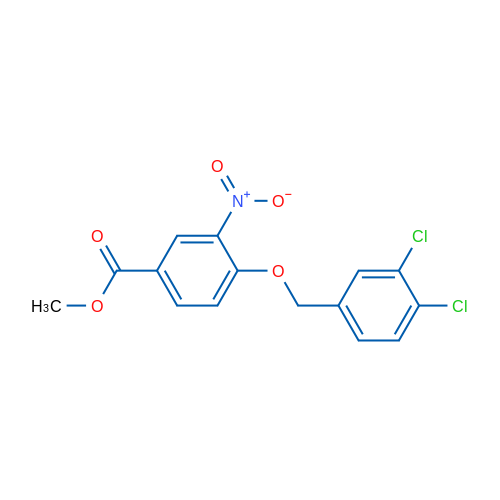 Methyl 4-[(3,4-dichlorophenyl)methoxy]-3-nitrobenzoate 1g