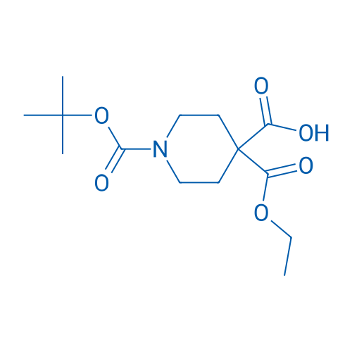 1-(tert-Butoxycarbonyl)-4-(ethoxycarbonyl)piperidine-4-carboxylic acid 250mg