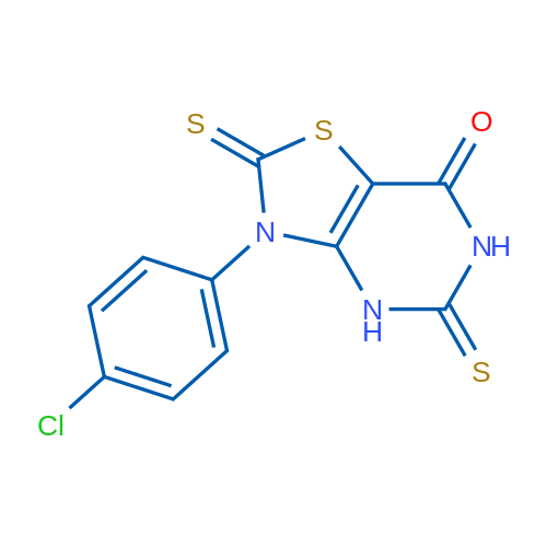 3-(4-Chlorophenyl)-2,5-dithioxo-2,3,5,6-tetrahydrothiazolo[4,5-d]pyrimidin-7(4H)-one 1g