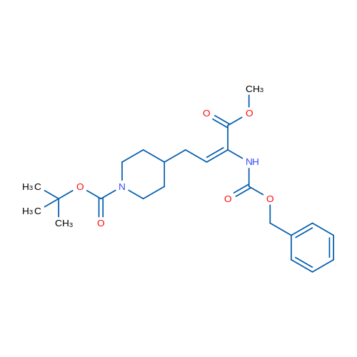 (E)-tert-Butyl 4-(3-(((benzyloxy)carbonyl)amino)-4-methoxy-4-oxobut-2-en-1-yl)piperidine-1-carboxylate 1g