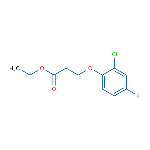 Ethyl 3-(2-chloro-4-fluorophenoxy)propanoate 1g