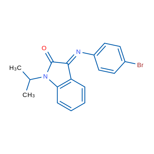 (3E)-3-[(4-Bromophenyl)imino]-1-(propan-2-yl)-2,3-dihydro-1H-indol-2-one 1g