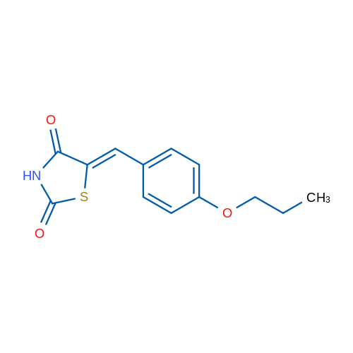 (5Z)-5-[(4-Propoxyphenyl)methylidene]-1,3-thiazolidine-2,4-dione 100mg
