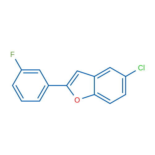 5-Chloro-2-(3-fluorophenyl)benzofuran 1g