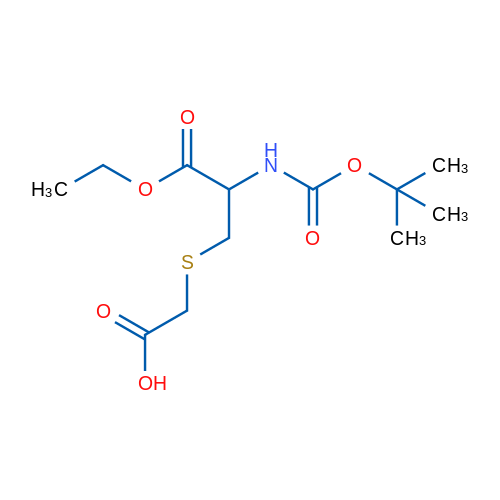 2-[(2-{[(tert-butoxy)carbonyl]amino}-3-ethoxy-3-oxopropyl)sulfanyl]acetic acid 1g