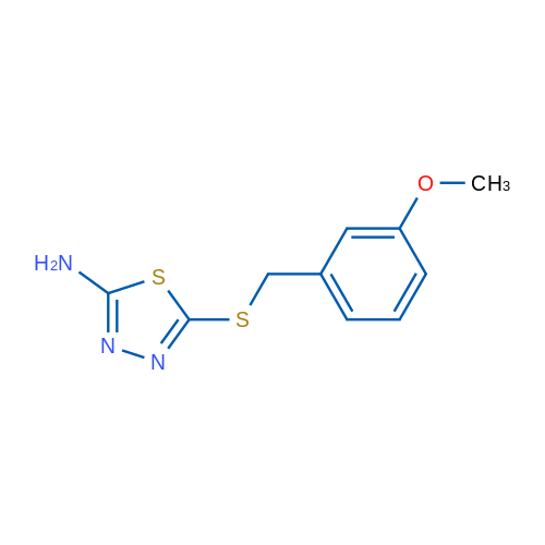 5-{[(3-methoxyphenyl)methyl]sulfanyl}-1,3,4-thiadiazol-2-amine 1g