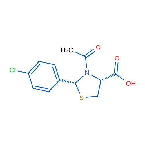 (2R,4R)-3-Acetyl-2-(4-chlorophenyl)thiazolidine-4-carboxylic acid 1g