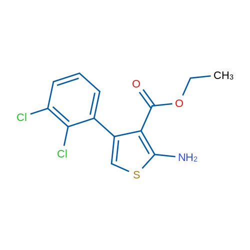 Ethyl 2-amino-4-(2,3-dichlorophenyl)thiophene-3-carboxylate 1g