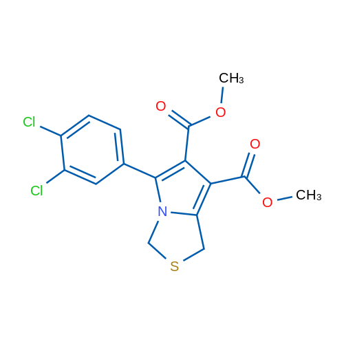 6,7-Dimethyl 5-(3,4-dichlorophenyl)-1H,3H-pyrrolo[1,2-c][1,3]thiazole-6,7-dicarboxylate 1g