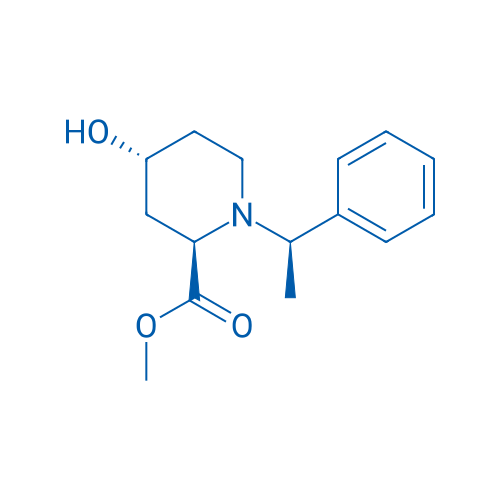Methyl (2R,4R)-4-hydroxy-1-((R)-1-phenylethyl)piperidine-2-carboxylate 250mg