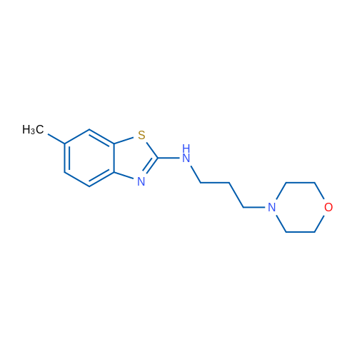 6-methyl-N-(3-morpholin-4-ylpropyl)-1,3-benzothiazol-2-amine 250mg