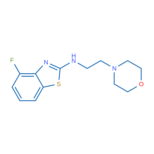 4-fluoro-N-(2-morpholin-4-ylethyl)-1,3-benzothiazol-2-amine 250mg