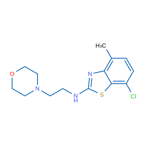 7-chloro-4-methyl-N-(2-morpholinoethyl)benzo[d]thiazol-2-amine 250mg