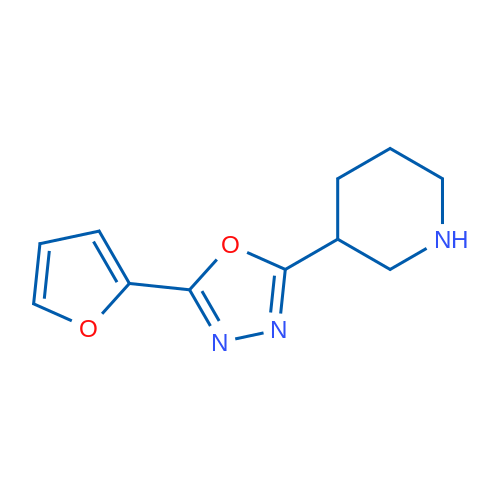 2-(furan-2-yl)-5-(piperidin-3-yl)-1,3,4-oxadiazole 5g