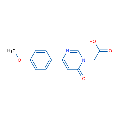 [4-(4-methoxyphenyl)-6-oxopyrimidin-1(6{H})-yl]acetic acid 250mg