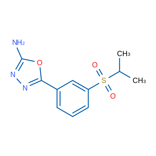 5-[3-(isopropylsulfonyl)phenyl]-1,3,4-oxadiazol-2-amine 5g