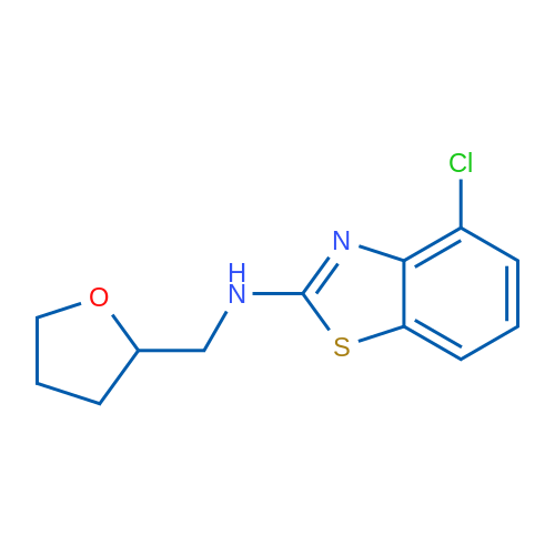 4-chloro-N-(tetrahydrofuran-2-ylmethyl)-1,3-benzothiazol-2-amine 250mg