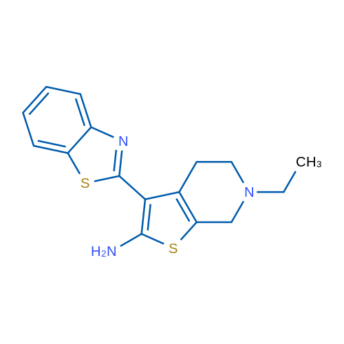 3-(1,3-benzothiazol-2-yl)-6-ethyl-4,5,6,7-tetrahydrothieno[2,3-c]pyridin-2-amine 5g