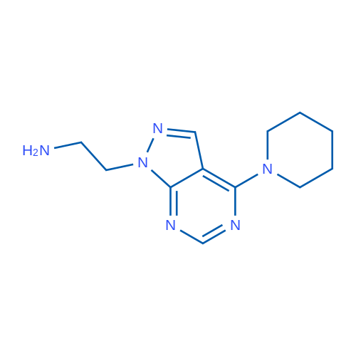 [2-(4-piperidin-1-yl-1H-pyrazolo[3,4-d]pyrimidin-1-yl)ethyl]amine 250mg