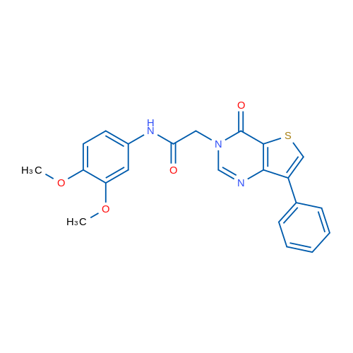 N-(3,4-Dimethoxyphenyl)-2-{4-oxo-7-phenyl-3H,4H-thieno[3,2-d]pyrimidin-3-yl}acetamide 1g