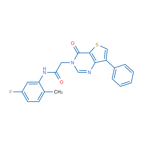 N-(5-Fluoro-2-methylphenyl)-2-{4-oxo-7-phenyl-3H,4H-thieno[3,2-d]pyrimidin-3-yl}acetamide 1g