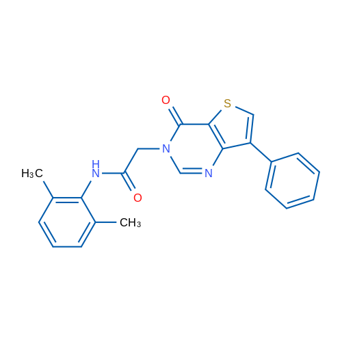 N-(2,6-Dimethylphenyl)-2-{4-oxo-7-phenyl-3H,4H-thieno[3,2-d]pyrimidin-3-yl}acetamide 1g