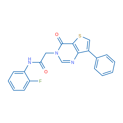 N-(2-Fluorophenyl)-2-{4-oxo-7-phenyl-3H,4H-thieno[3,2-d]pyrimidin-3-yl}acetamide 1g