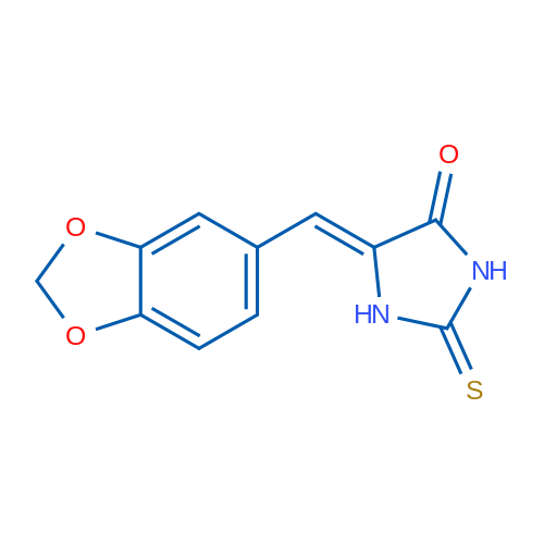 (Z)-5-(Benzo[d][1,3]dioxol-5-ylmethylene)-2-thioxoimidazolidin-4-one 1g