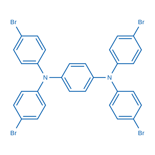 N1,N1,N4,N4-Tetrakis(4-bromophenyl)benzene-1,4-diamine 100mg