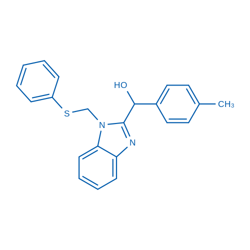 (1-((Phenylthio)methyl)-1H-benzo[d]imidazol-2-yl)(p-tolyl)methanol 10mg